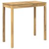 vidaXL Table de Bar de Jardin Blanc 108,5 x 55 x 105 cm