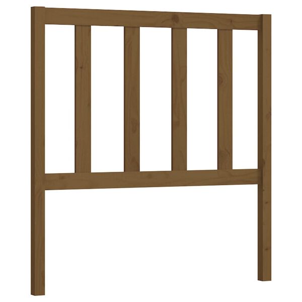 vidaXL T&ecirc;te de lit Marron miel 81x4x100 cm Bois massif de pin