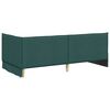 vidaXL Cadre de lit d'angle Vert fonc&eacute; 90 x 200 cm Velours