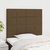 vidaXL T&ecirc;te de lit Marron fonc&eacute; 90x5x118/128 cm Tissu