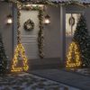 vidaXL D&eacute;coration lumineuse arbre de No&euml;l avec piquets 115 LED 90 cm