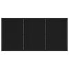 vidaXL Ensemble de salle &agrave; manger pour jardin 5 pcs Noir