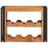vidaXL Étagère à vin Marron 100 x 45 x 33 cm Bois d'Acacia Massif