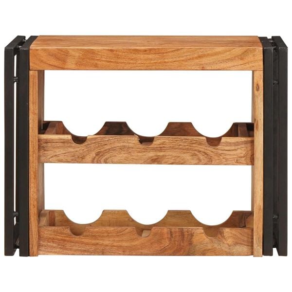 vidaXL Étagère à vin Marron 100 x 45 x 33 cm Bois d'Acacia Massif