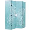 vidaXL Cloison de séparation pliable 160 x 170 cm Papillon Bleu