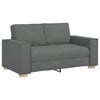 vidaXL Canap&eacute; 2 places Gris fonc&eacute; 160x78x84 cm Tissu