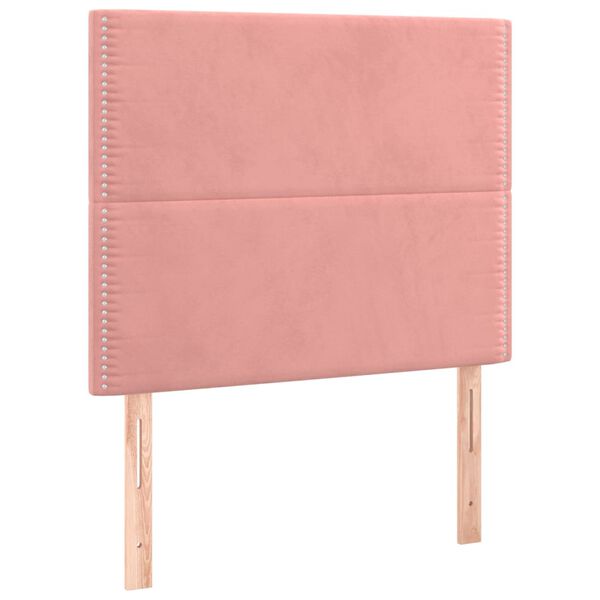 vidaXL T&ecirc;te de lit Rose 90x5x118/128 cm Velours