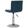 vidaXL Tabouret de bar Bleu Velours