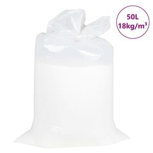 vidaXL Remplissage Pouf EPS 50 L, Blanc, 18 kg/m&sup3;