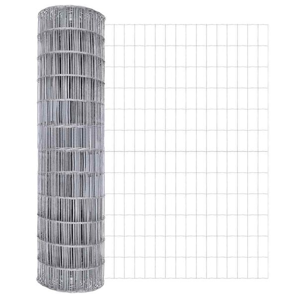 vidaXL Clôture Euro Argent 1.2 x 25 m