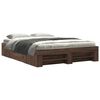 vidaXL Cadre de lit sans matelas ch&ecirc;ne marron 150x200 cm