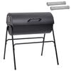 vidaXL Gril en baril avec 2 grilles de cuisson 3 pcs 80 x 73 x 90 cm