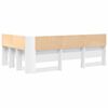 vidaXL T&ecirc;te de lit de rangement Blanc 120 cm Bois d'ing&eacute;nierie