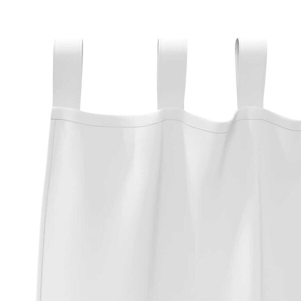 vidaXL Rideaux occultants avec anneaux 2 pcs Blanc pur 225 x 140 cm