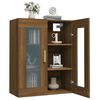 vidaXL Armoire murale suspendue Chêne marron 69,5x34x90 cm