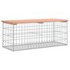 vidaXL Banc de jardin design gabion 103x44x42cm bois massif de douglas