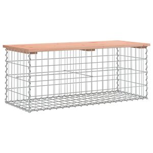vidaXL Banc de jardin design gabion 103x44x42cm bois massif de douglas