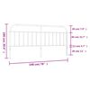 vidaXL T&ecirc;te de lit de remplacement m&eacute;tal blanc 193 cm