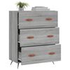 vidaXL Commode sonoma gris 69,5 x 34 x 90 cm bois d'ingénierie