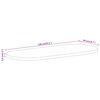vidaXL Dessus de table 140x50x3,8 cm ovale bois massif de manguier
