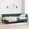 vidaXL Cadre de lit d'angle avec matelas 2 pcs Vert Velours