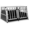 vidaXL Cage pour chien &agrave; double porte 89 x 69 x 50 cm