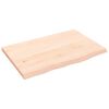 vidaXL Comptoir de salle de bain 60x40x2 cm bois massif non trait&eacute;