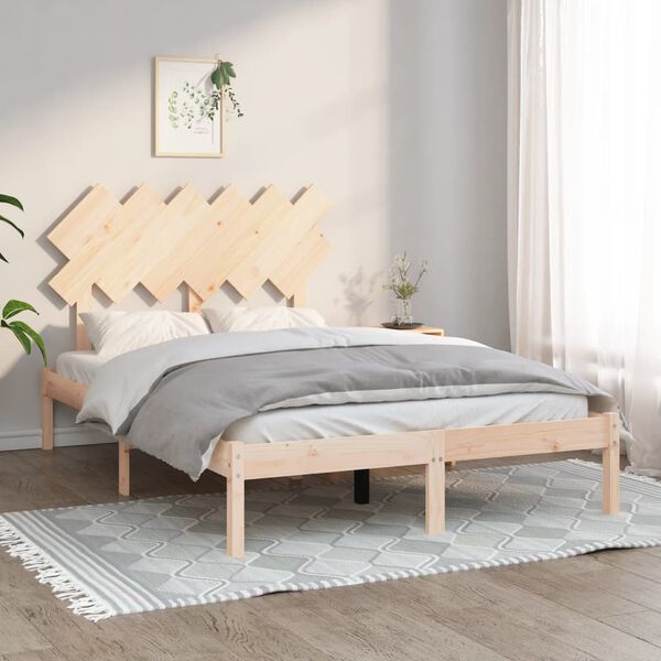 vidaXL Cadre de lit sans matelas 120x190 cm bois massif