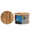 vidaXL Tables basses 2 pcs Bois solide de manguier