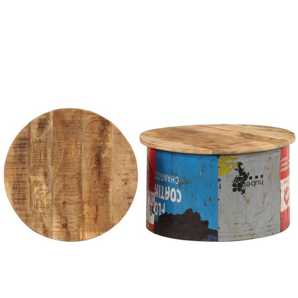 vidaXL Tables basses 2 pcs Bois solide de manguier