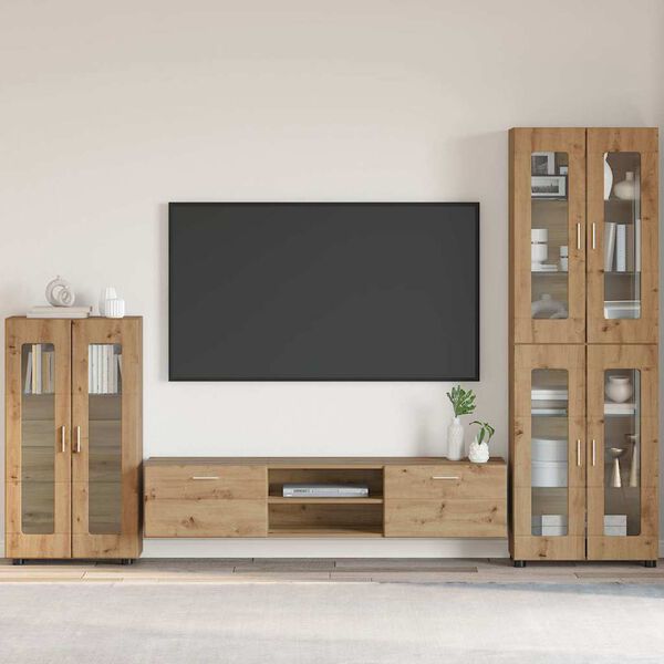 vidaXL Buffet Ch&ecirc;ne artisanal 55,5 x 29 x 103 cm Bois d'ing&eacute;nierie