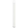 vidaXL Pieds de table &agrave; manger en U, 3 pi&egrave;ces, blanc, 70 x (72-73) cm, acier