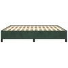 vidaXL Cadre de lit sans matelas vert foncé 160x200 cm velours