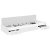 vidaXL Cadre de lit avec tiroir Blanc 90 x 200 cm Bois d'ingénierie