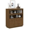vidaXL Buffet haut Marron miel 100x40x108,5 cm Bois massif de pin
