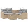 vidaXL Ensemble de Canap&eacute;s 6 pc Beige et Gris clair