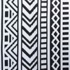 vidaXL Tapis d'ext&eacute;rieur G&eacute;om&eacute;trique ARAKIL Noir et Blanc 400 &times; 300 cm