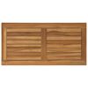 vidaXL Plateau de table Rectangulaire Bois de teck massif Naturel