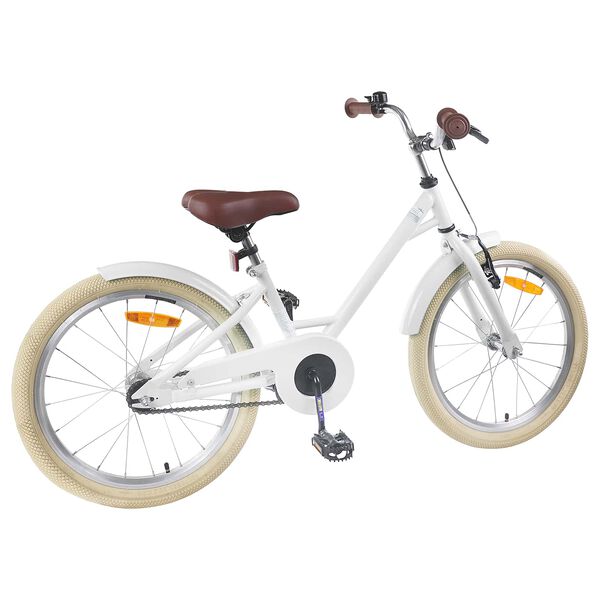 vidaXL V&eacute;lo pour Enfants 18 Pouces pour les 5-7 ans Blanc