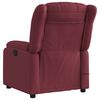 vidaXL Fauteuil de massage inclinable Rouge bordeaux Tissu