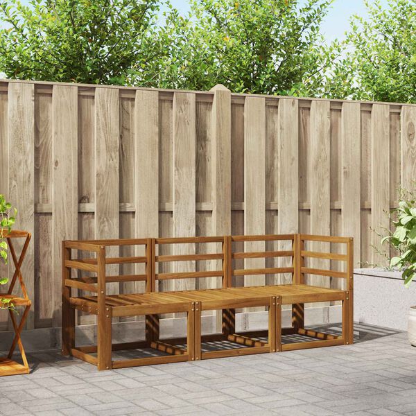 vidaXL Ensemble de canap&eacute;s d'ext&eacute;rieur 3 pcs Naturel