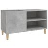 vidaXL Armoire &agrave; disques gris b&eacute;ton 84,5x38x48 cm bois d'ing&eacute;nierie
