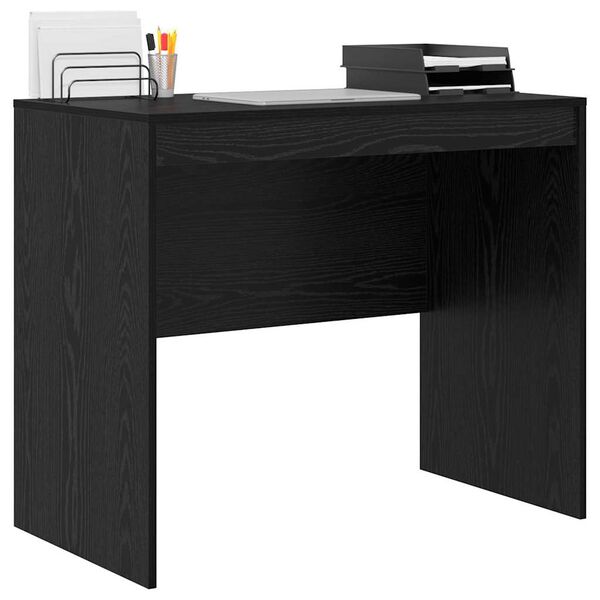 vidaXL Bureau Ch&ecirc;ne noir 90 x 50 x 76 cm