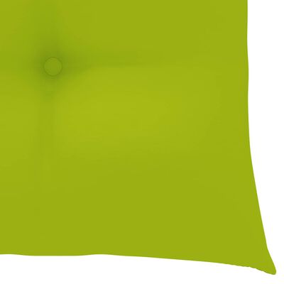 vidaXL Chaises de jardin 8 pcs avec coussins vert vif Teck solide