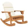 vidaXL Chaise &agrave; bascule Adirondack avec coussins bois massif d'acacia