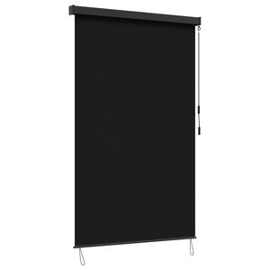 vidaXL Store enrouleur Noir 60 x 250 cm Tissu et Aluminium