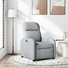 vidaXL Fauteuil inclinable Gris clair Tissu
