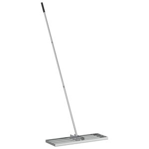 vidaXL Rateau de nivellement pour jardin Argent&eacute; Acier inoxydable