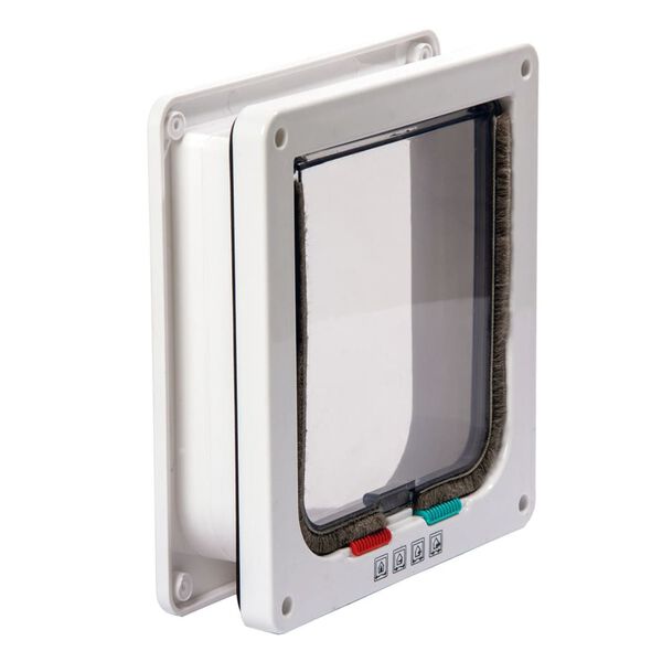 Karlie Chati&egrave;re verrouillable &agrave; 4 voies Porta 19,2x5x20 cm Blanc