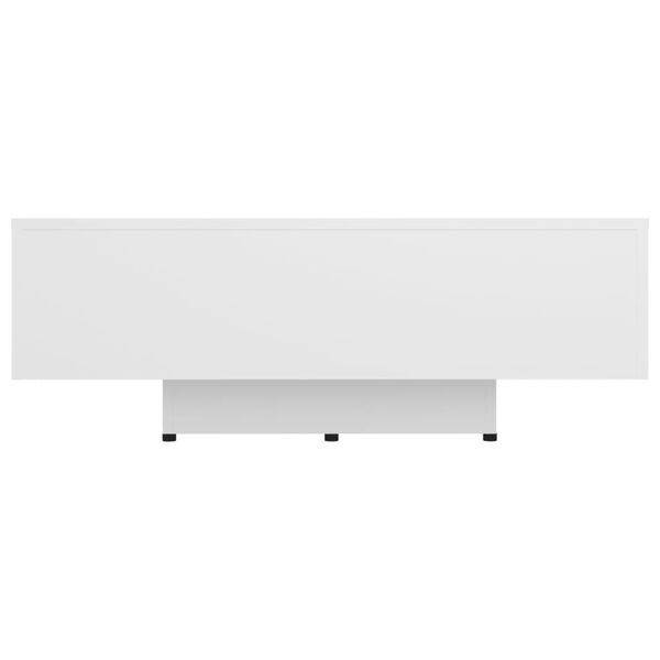 vidaXL Table basse Blanc 85x55x31 cm Bois d'ing&eacute;nierie